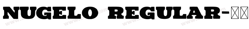Nugelo Regular字体转换